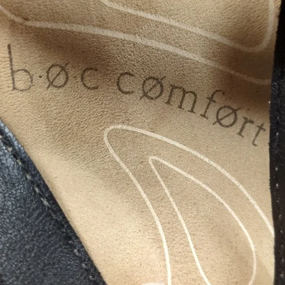 B.O.C Camelia Black Flat Slingback Sandals Size 7 - Picture 9 of 11